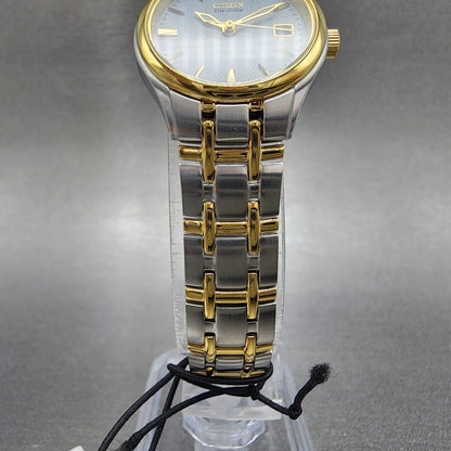 Citizen EcoDrive Corso Watch Women 25mm White Dial Two Tone Date EW126450A5