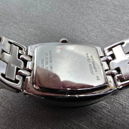 Wittnauer Watch Women 23mm MOP Dial Silver Crystal Bezel Oval New Battery9