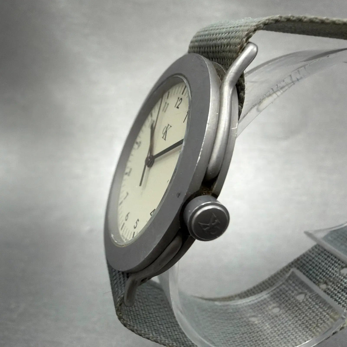 Calvin Klein Watch Men 37mm Gray Dial Silver Round K5111 New Battery2