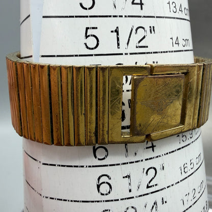 Longines Tank Watch Men 24mm Black Dial Gold Tone Rectangle New battery VTG10