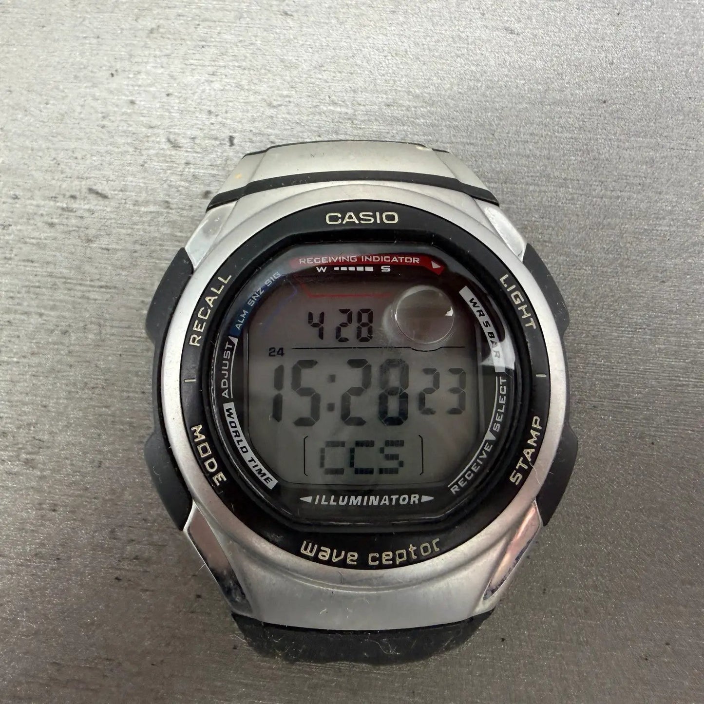 Casio WV-57HJ Watch Men 41mm Digital Silver Alarm Chronograph New Battery0