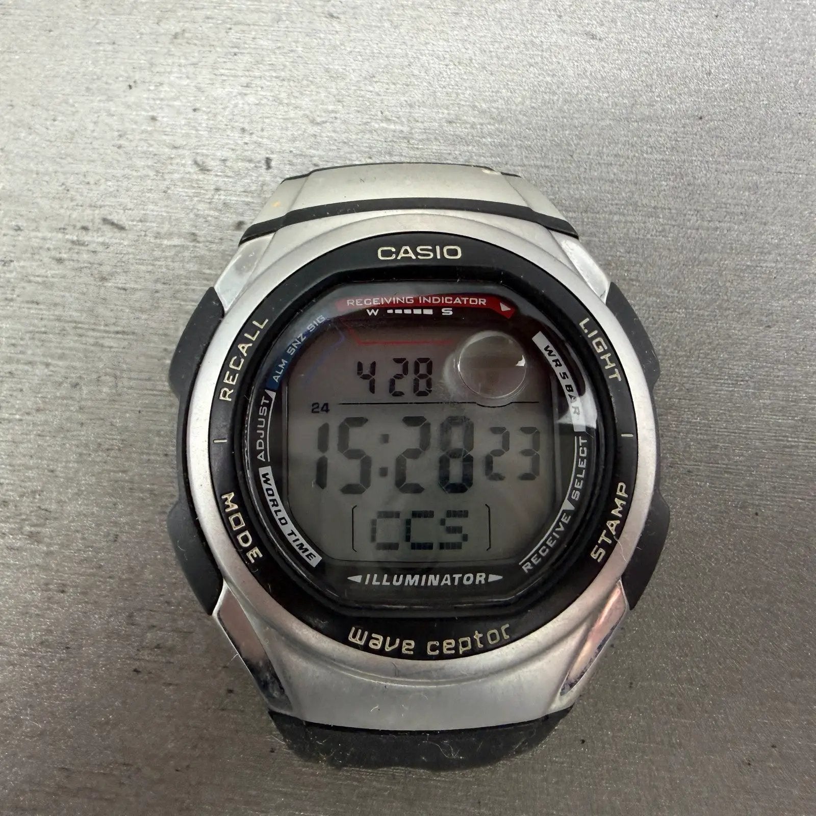 Casio WV-57HJ Watch Men 41mm Digital Silver Alarm Chronograph New Battery0