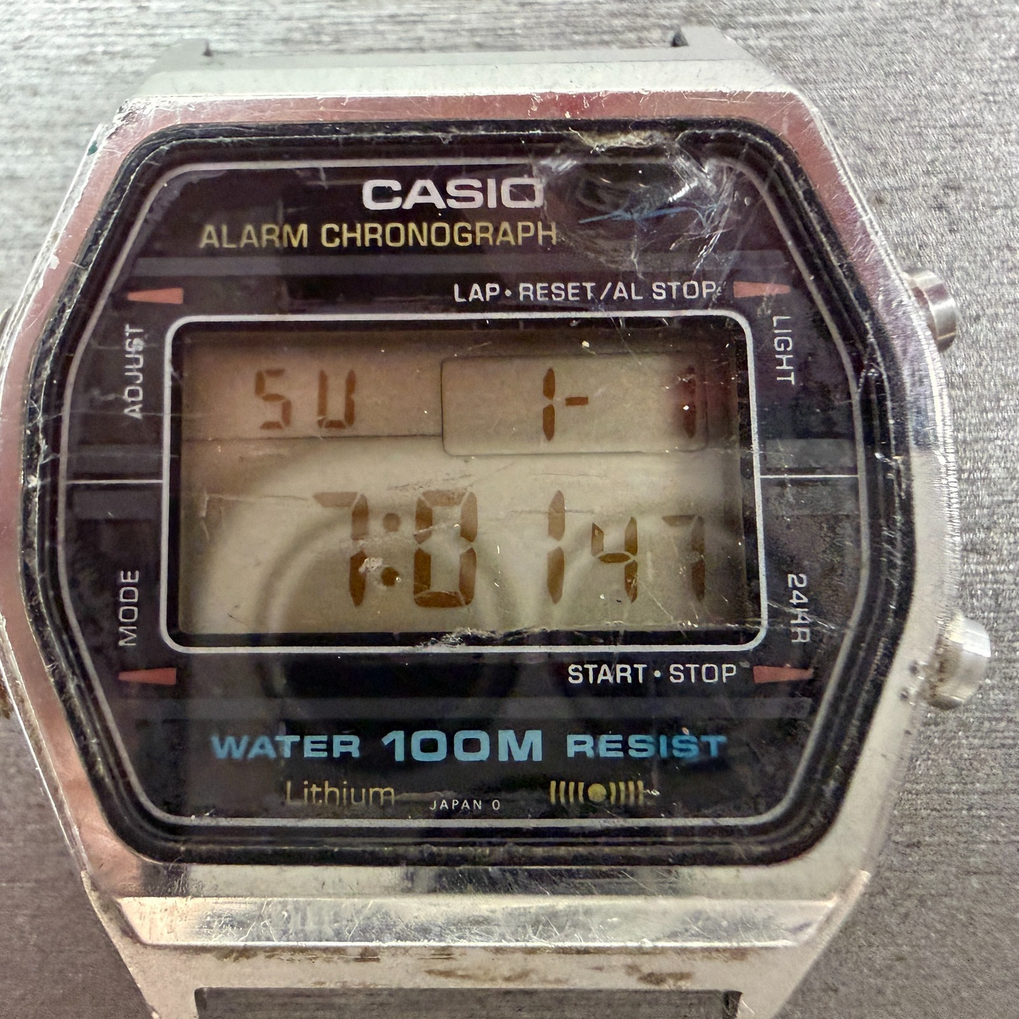 Casio W-750 Marlin Watch Men 36mm Silver Digital Alarm Chronograph 248 New Batt1