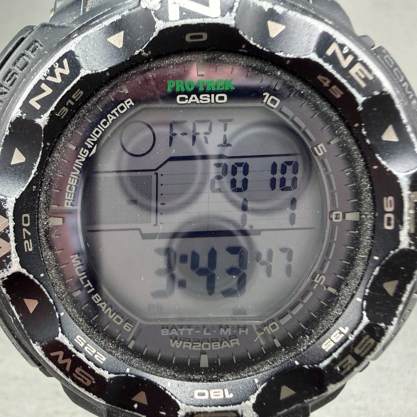 Casio Protek PRW-2500 Watch Men 51mm Digital Black triple Senor Alarm Works1
