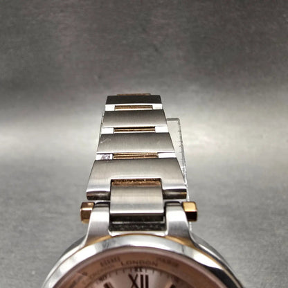 Citizen Eco-Drive Xc Watch Women 29mm Pink Dial Two Tone Date Atomic Round Works4