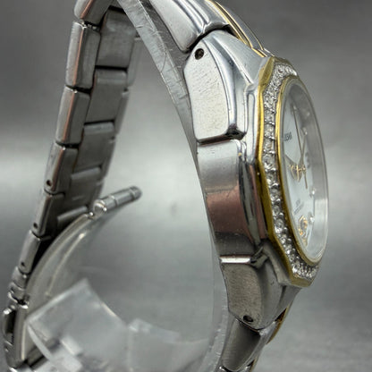 Seiko Pulsar Watch Women 27mm MOP Dial Two Tone Date VX82-X486 New Battery3