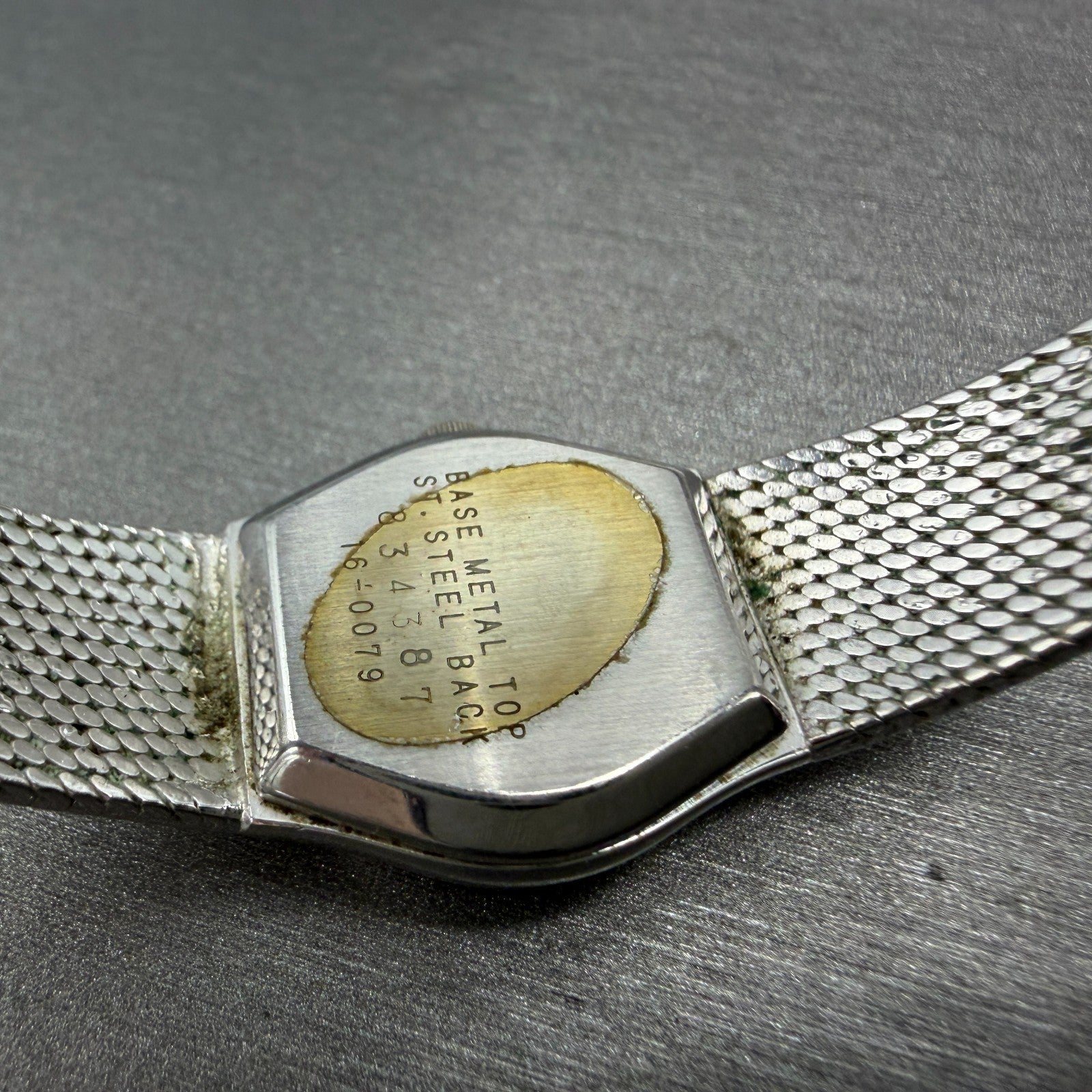 Seiko Watch Women 19mm Silver Dial Silver Tone Round 16-0079 New Battery JYYF69