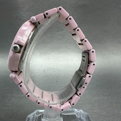 Invicta Watch Women 35mm Pink MOP Dial Pink Ceramic Case Round 3937 New Battery6