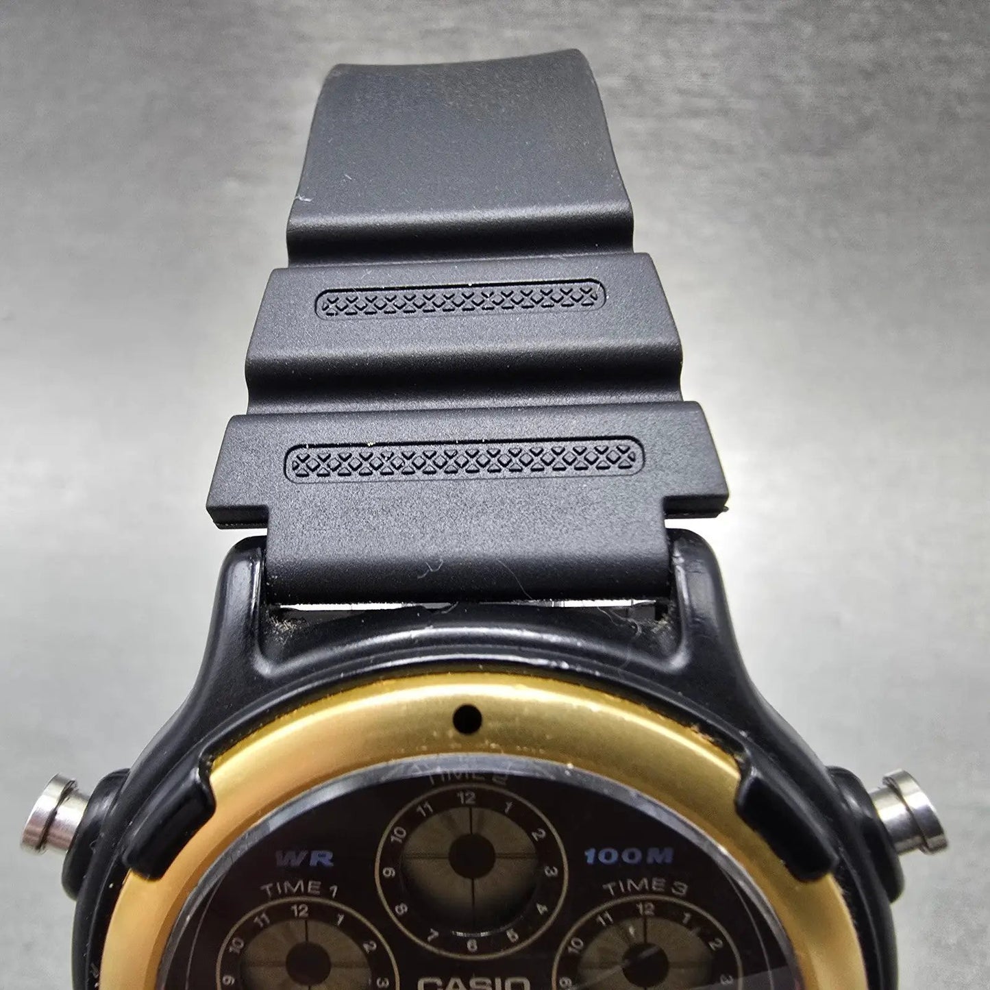 Casio BGP-20 Multi Planner Watch Men 39mm Black Gold Alarm Chronograph New Batt5