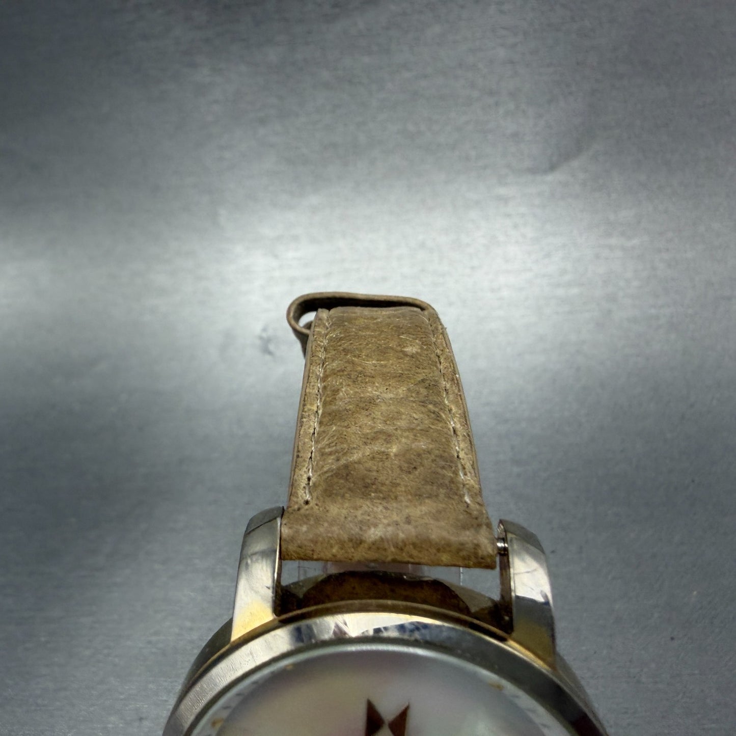 MVMT Boulevard Watch Women 38mm MOP Dial Gold Tone Date Leather New Battery4