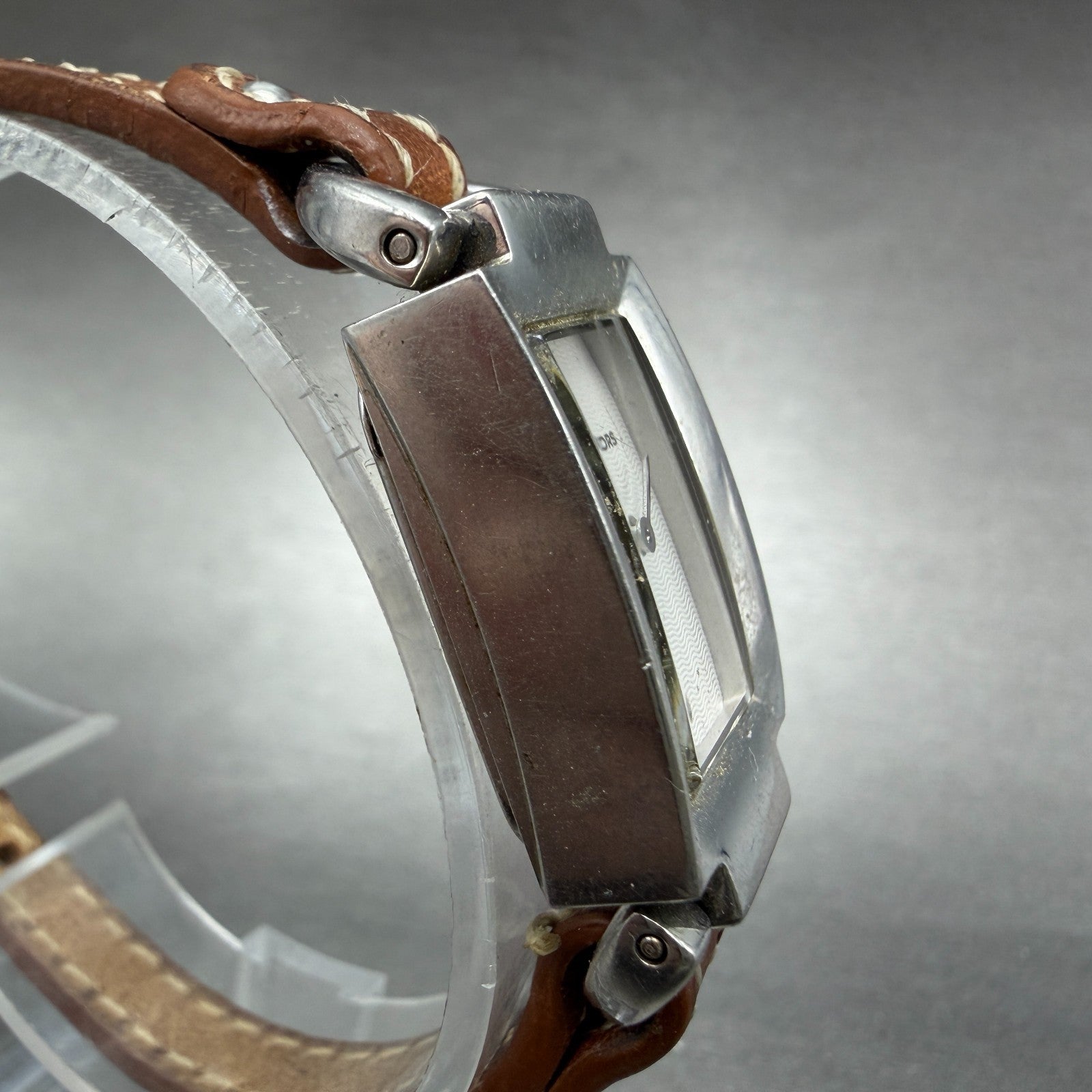 Michael Kors Watch Women 18mm Silver Dial Steel Rectangle MK-2059 New Battery3