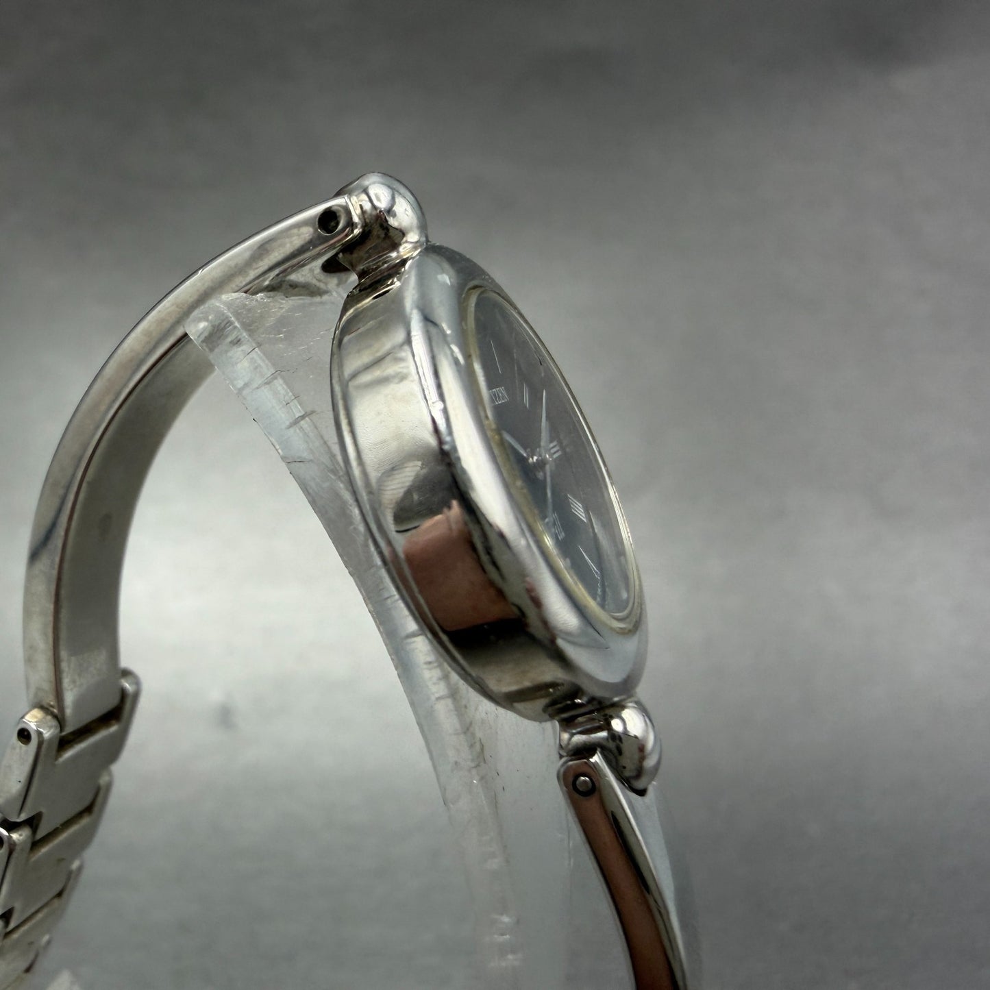 Citizen Fill Watch Women 22mm Black Dial Silver Tone Round 5930-S013852 New Batt3