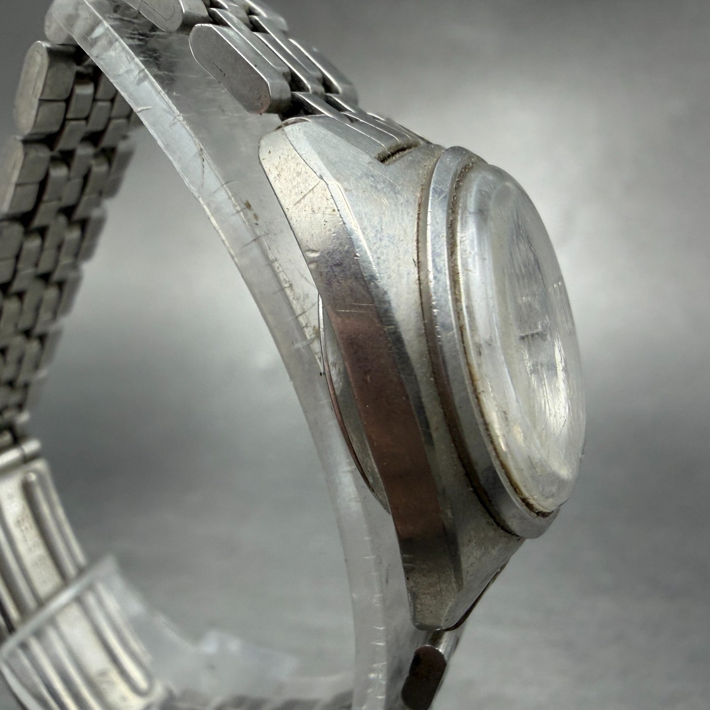 Seiko Maticlady Watch Women 23mm Silver Dial Silver Tone Date 2517-0211 Runs3