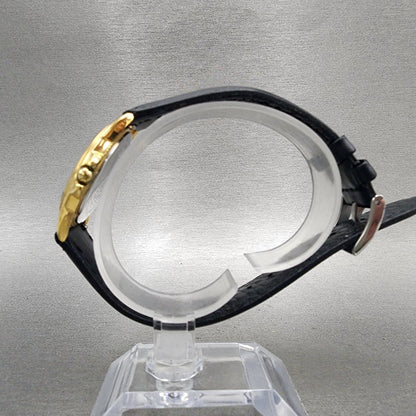 Tourneau Watch Women 30mm Gold Dial Gold Tone Round Pegasus New Battery6