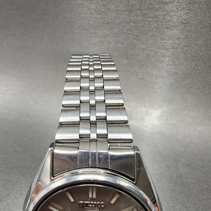 Seiko 5 Automatic Watch Men 35mm Silver Dial Silver Tone Daydate 70096000 PARTS5