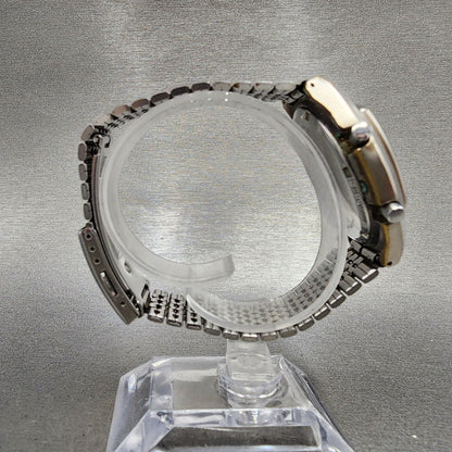 Seiko ALBA Digital Watch Men 39mm Silver Tone Alarm Chrono Y7354A10 PARTS9