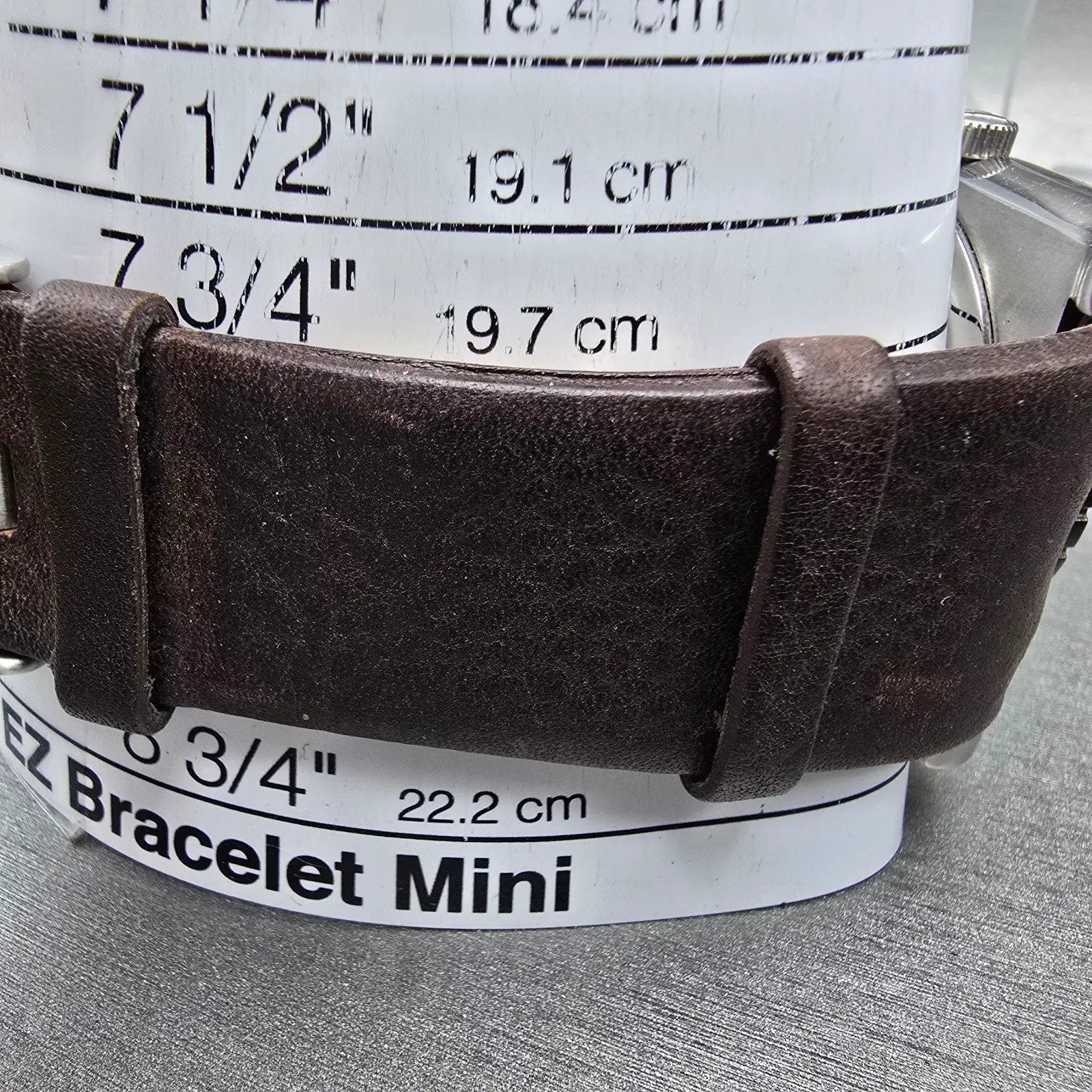 Diesel Watch Men 43mm Brown Dial Silver Tone Date Rectangle DZ-1160 New Battery10