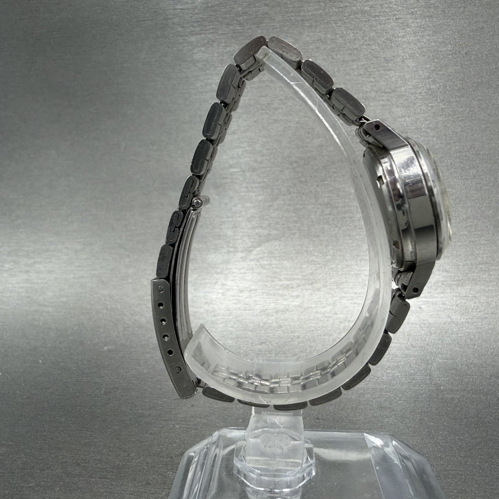 Seiko Automatic Watch Women 24mm Silver Dial Silver Tone Date 22050599 Runs8