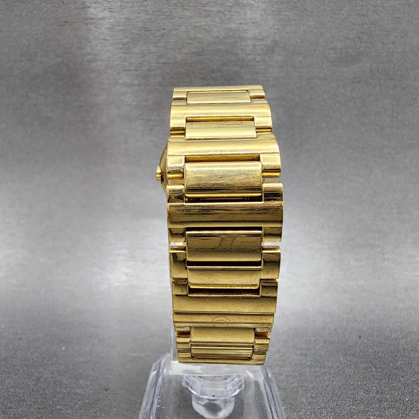 Movado Concerto Watch Women 30mm Black Dial Gold Tone Round New Battery7