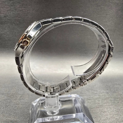Seiko Coutura Watch Women 26mm MOP Dial Two Tone Date Diamond 7N82-0CG0 New Batt6