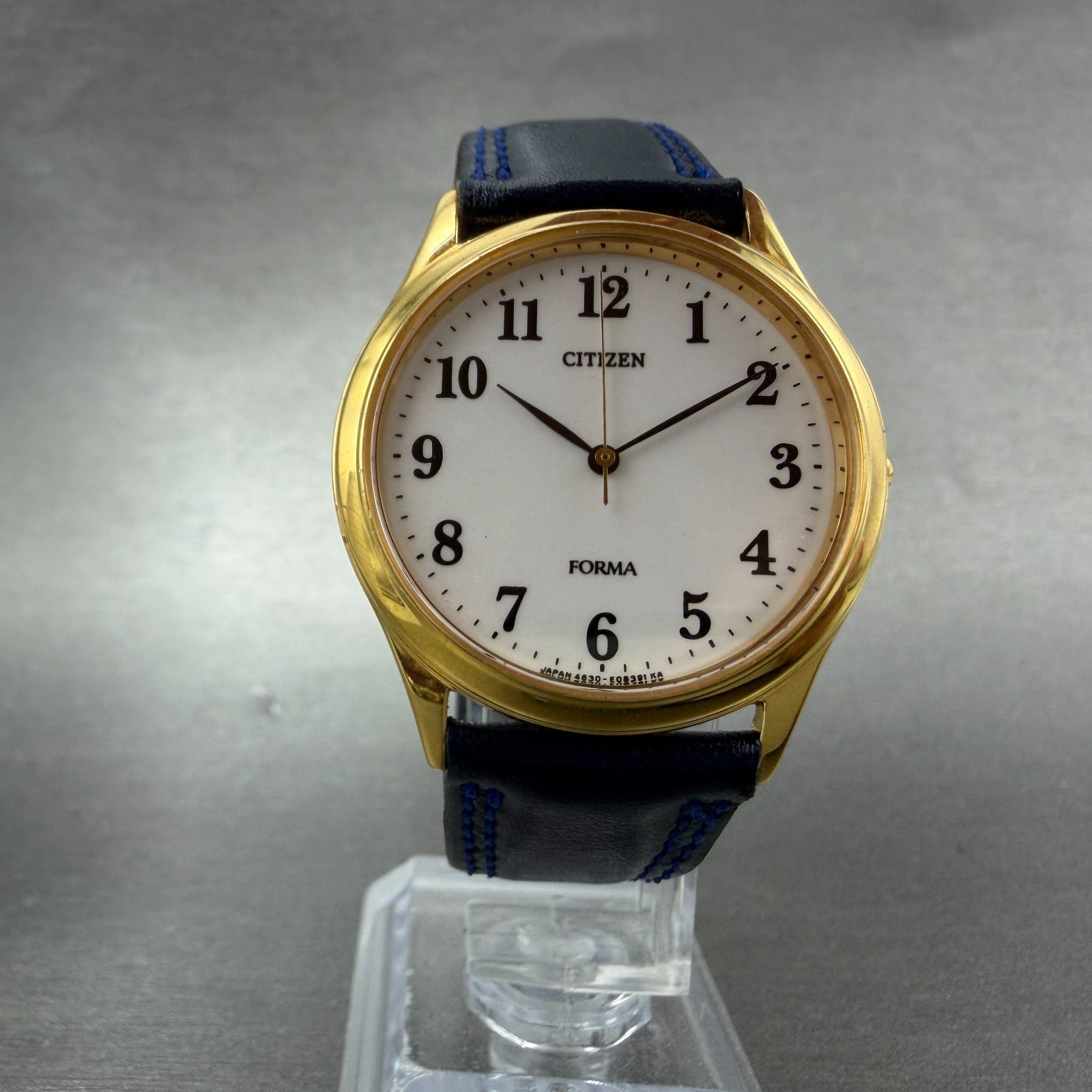 Citizen Forma Watch Unisex 33mm White Dial Gold Tone Round 4631-E63051 New Batt5