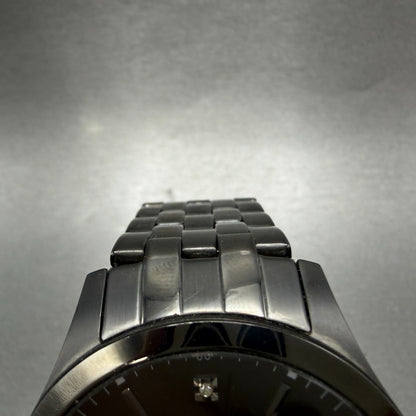 Armani Exchange Hampton Watch Men 46mm Black Dial Black Tone Round New Battery4