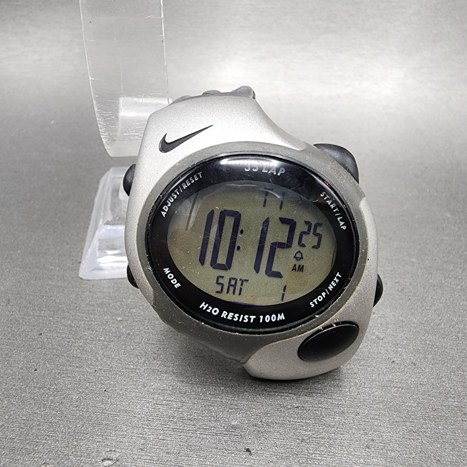 Nike Triax 35 Super Watch Men 44mm Digital Alarm Chronograph READ!!! New Battery0