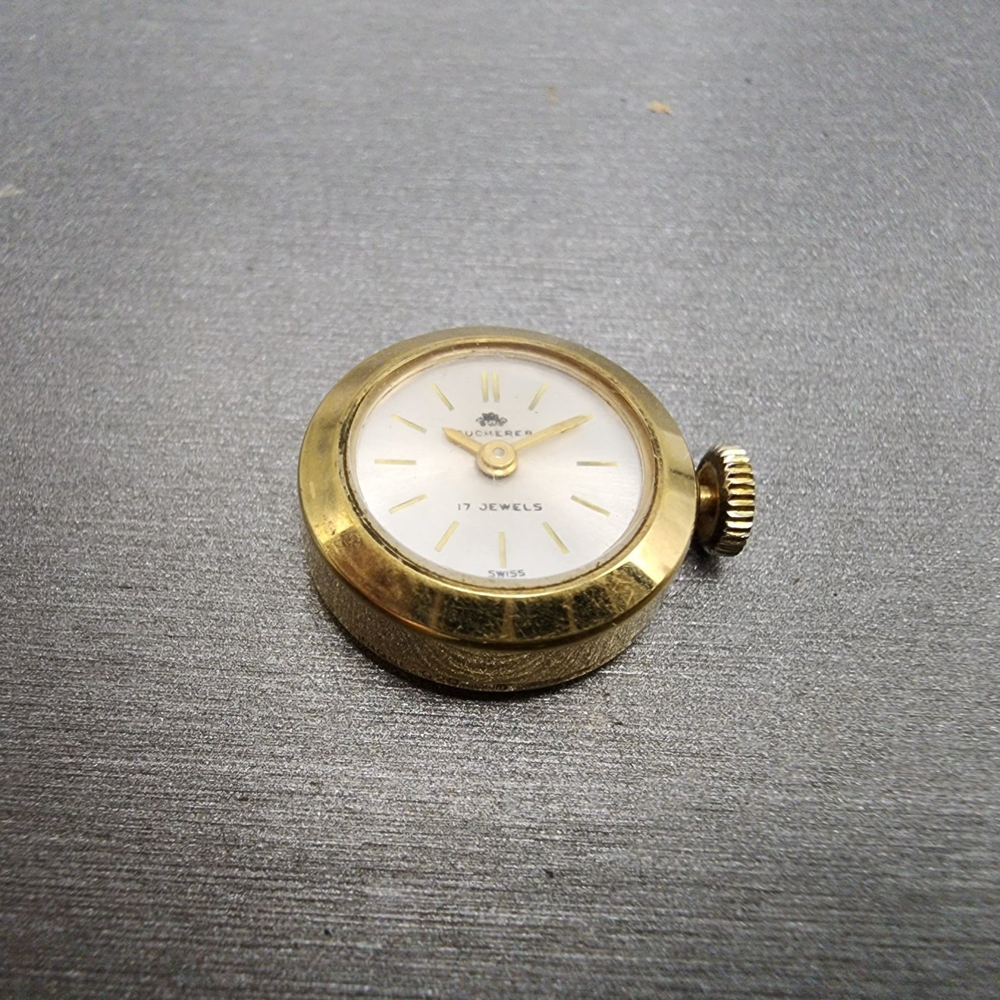 Bucherer Watch Women 17mm Silver Dial Gold plated Manual Wind Runs Vintage2