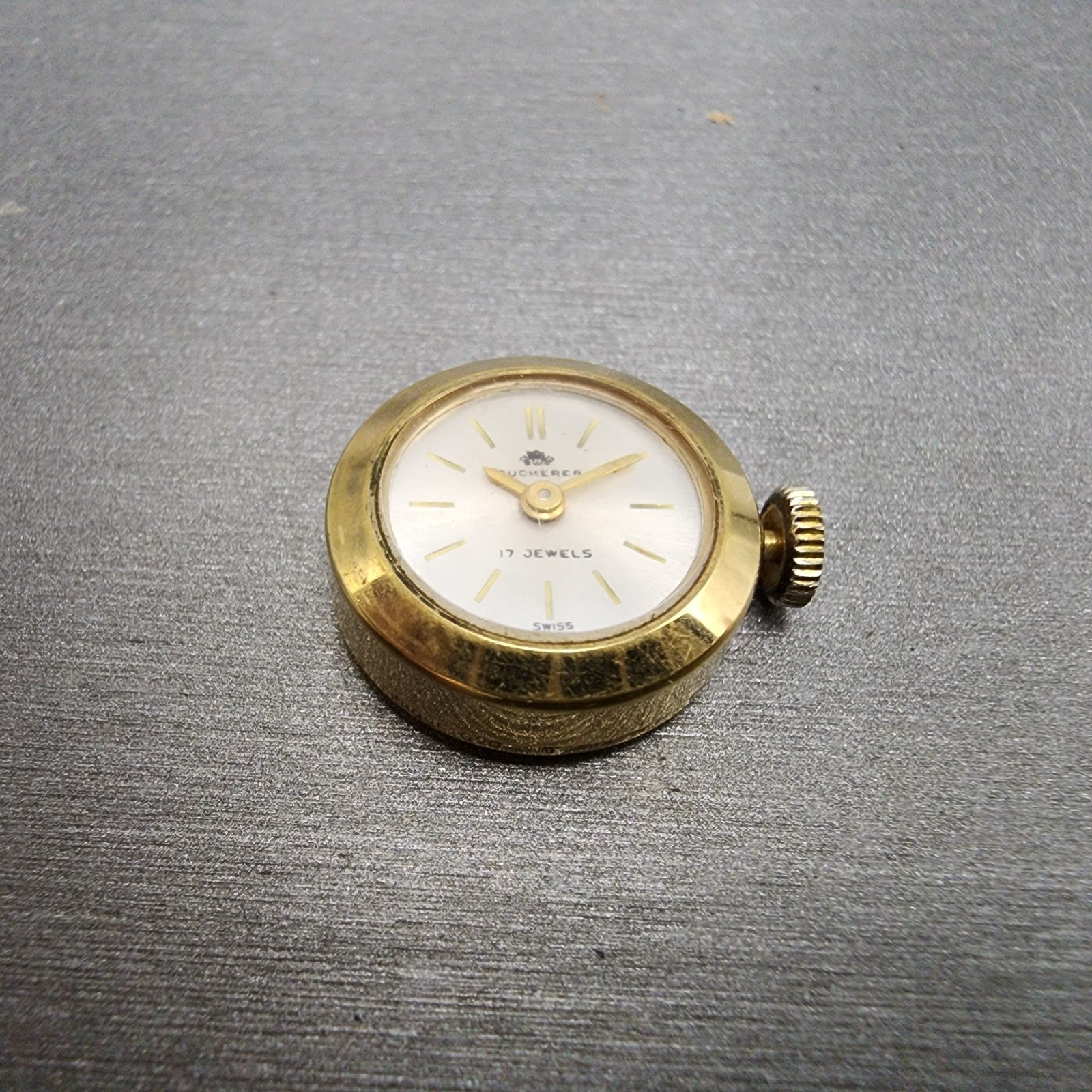 Bucherer Watch Women 17mm Silver Dial Gold plated Manual Wind Runs Vintage2