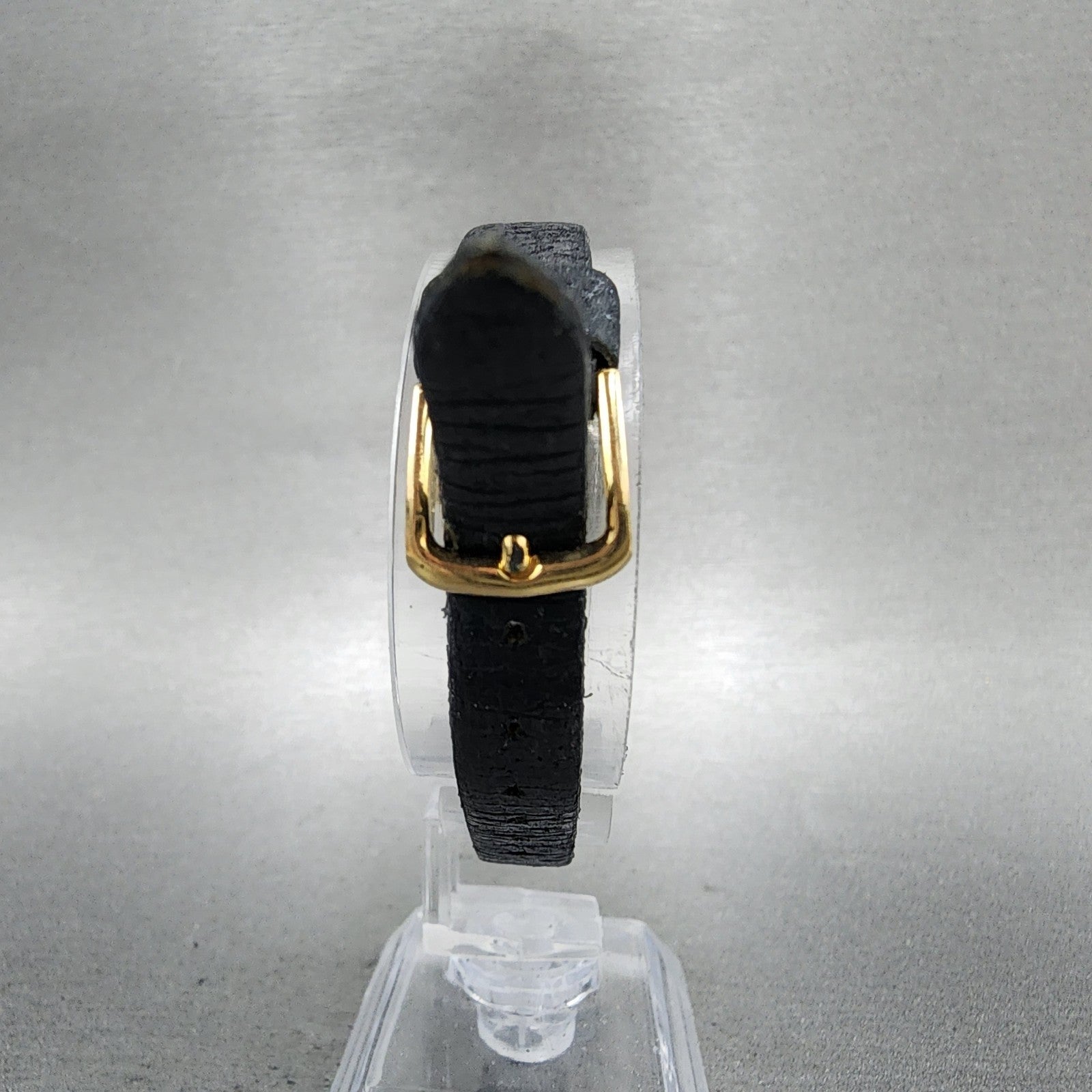 Citizen CQ Tank Watch Women 22mm Black Dial Gold Tone Rectangle New Battery7