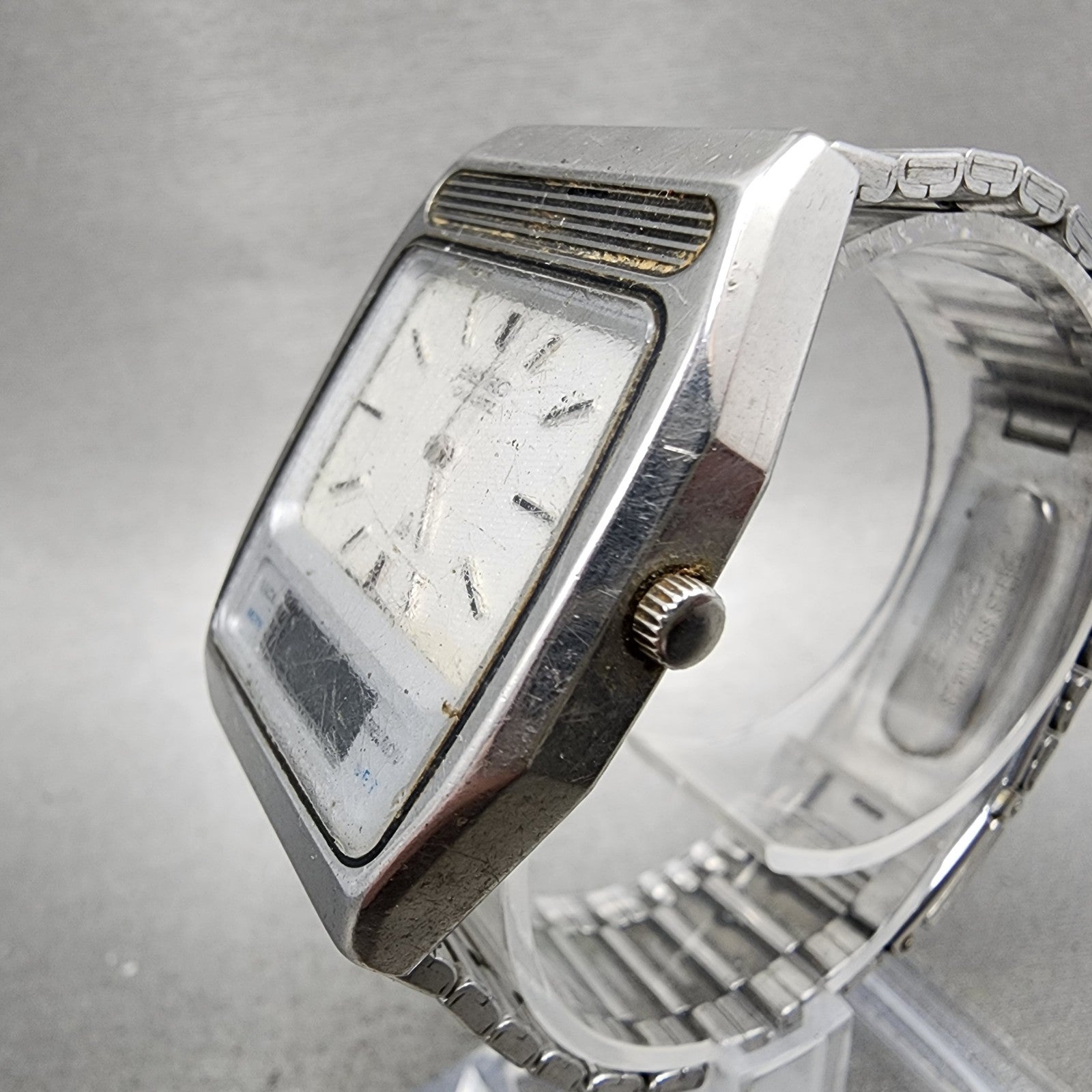 Seiko Analog Digital Watch Men 32mm White Dial Steel H2595010 PARTS3