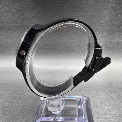 Swatch Black Pearl Watch Women 25mm Black Dial Black Case Round LB114 New Batt L6
