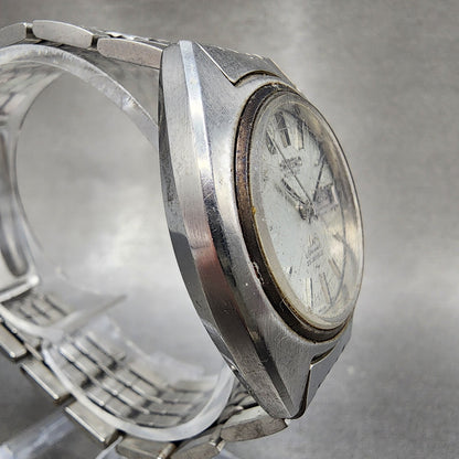 Seiko Lord Matic Special Watch Men 37mm White Dial Silver Daydate 52065040 PART4