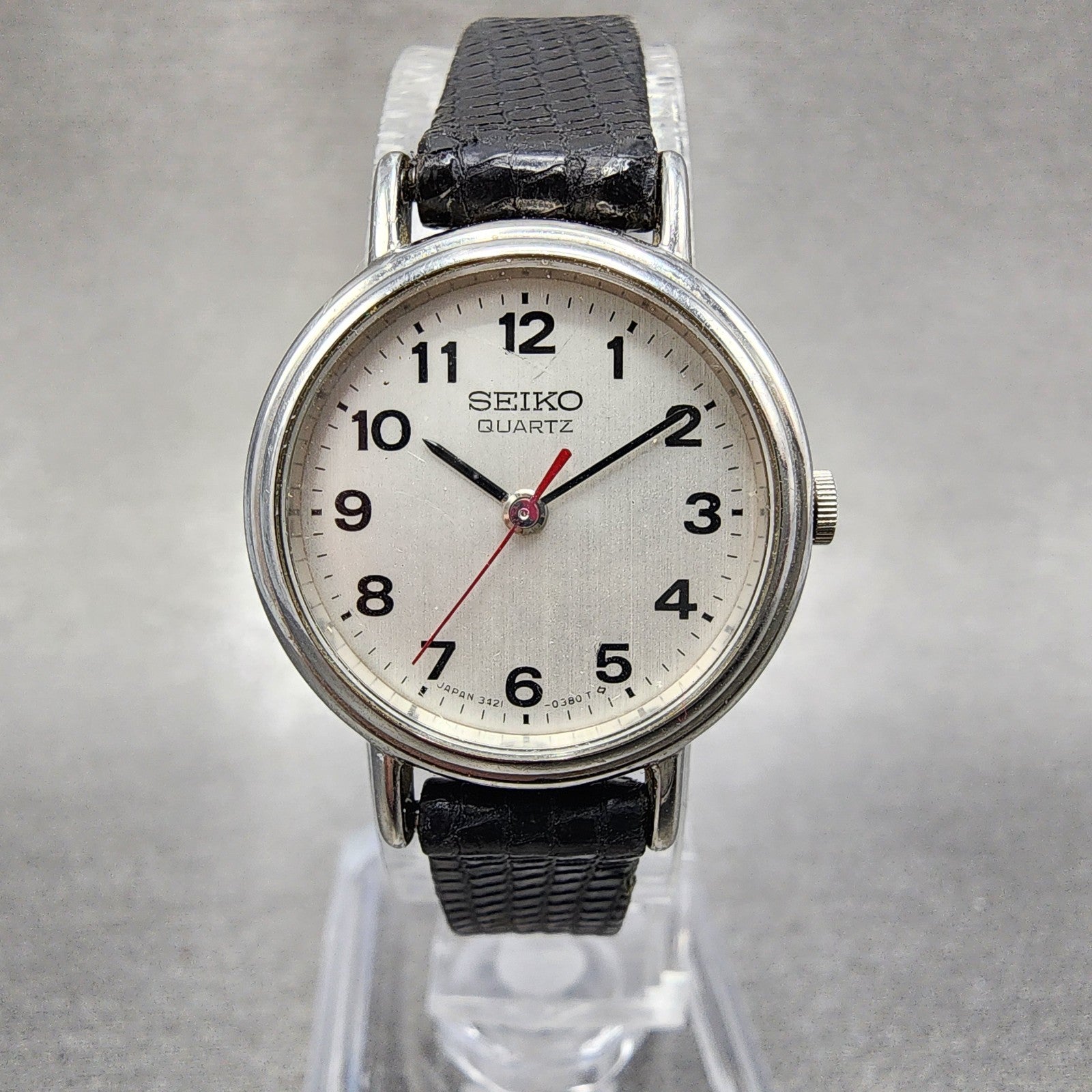 Seiko Watch Women 23mm Silver Dial Silver Tone 34210059 New Battery0