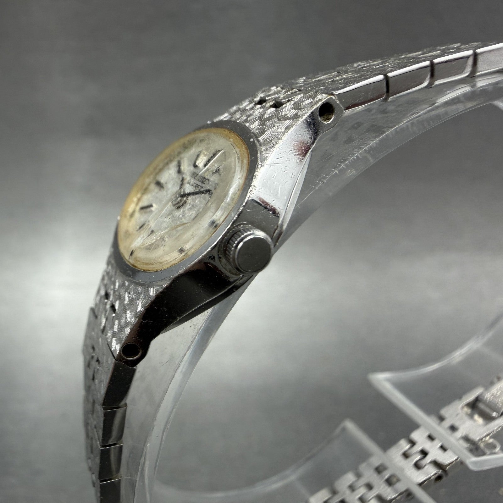 Seiko Watch Women 17mm Silver Dial Silver Tone Oval 2C205759 VTG New Battery3