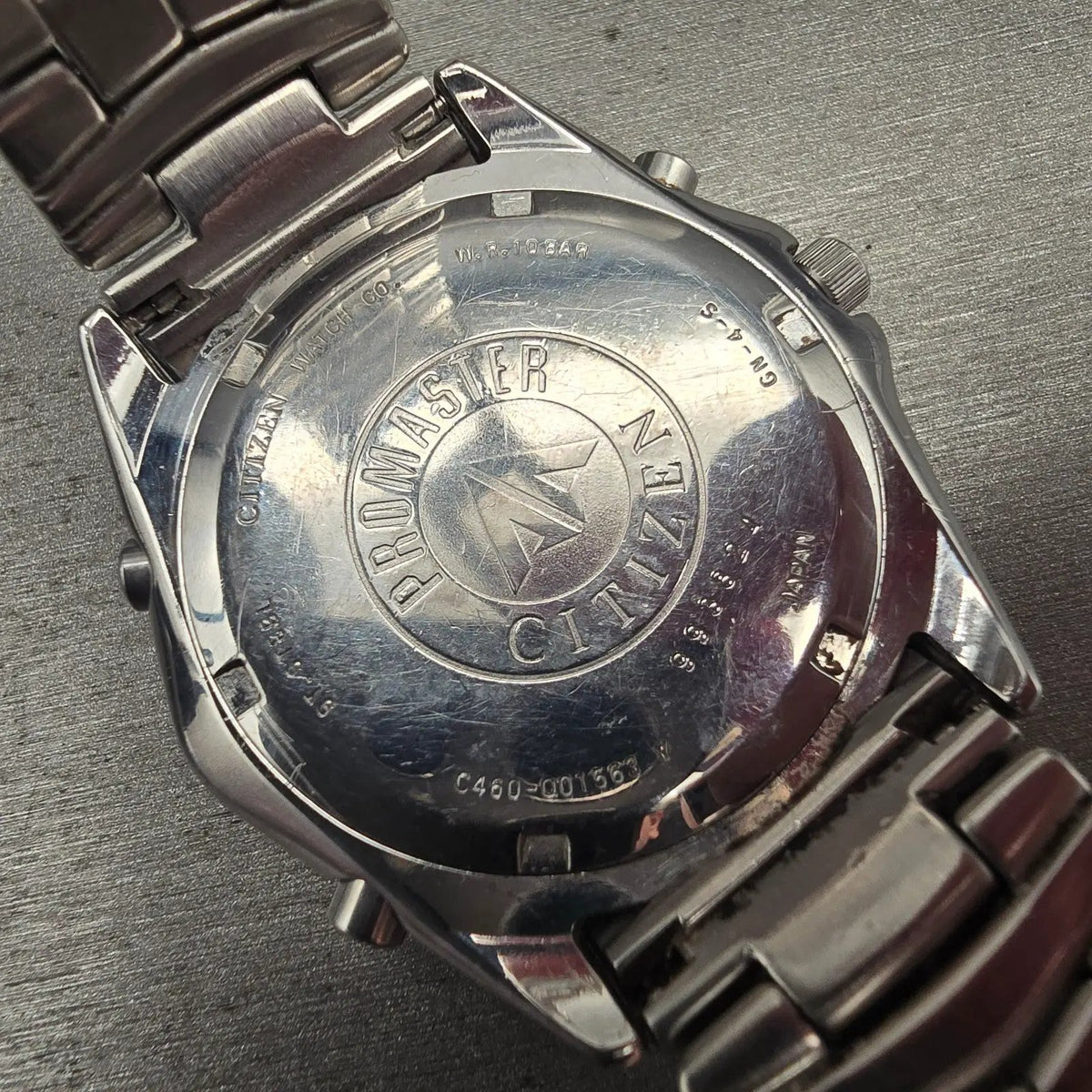 Citizen Promaster Navitach Watch Men 42mm Blue Dial Chrono C460-Q01563 New Batt10