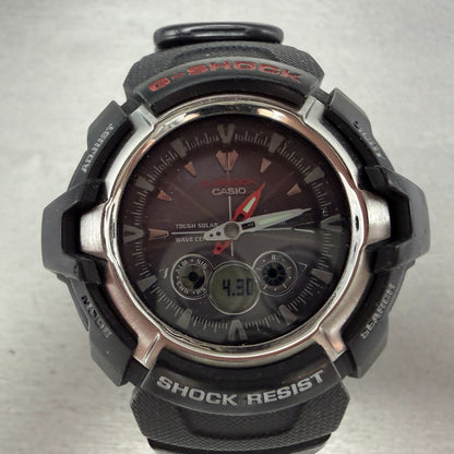 Casio G-Shock GW-1500A Watch Men 48mm Analog Digital Black BROKEN BAND Runs1