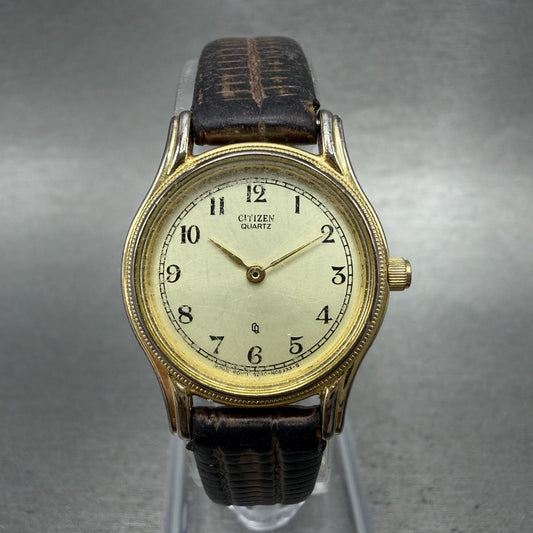 Citizen CQ Watch Women 23mm Champagne Dial Gold Tone Round 3220S32992 New Batt0