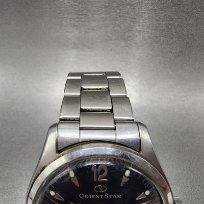 Orient Star Watch Men 38mm Blue Dial Steel Date Automatic Round Runs ER0MC04