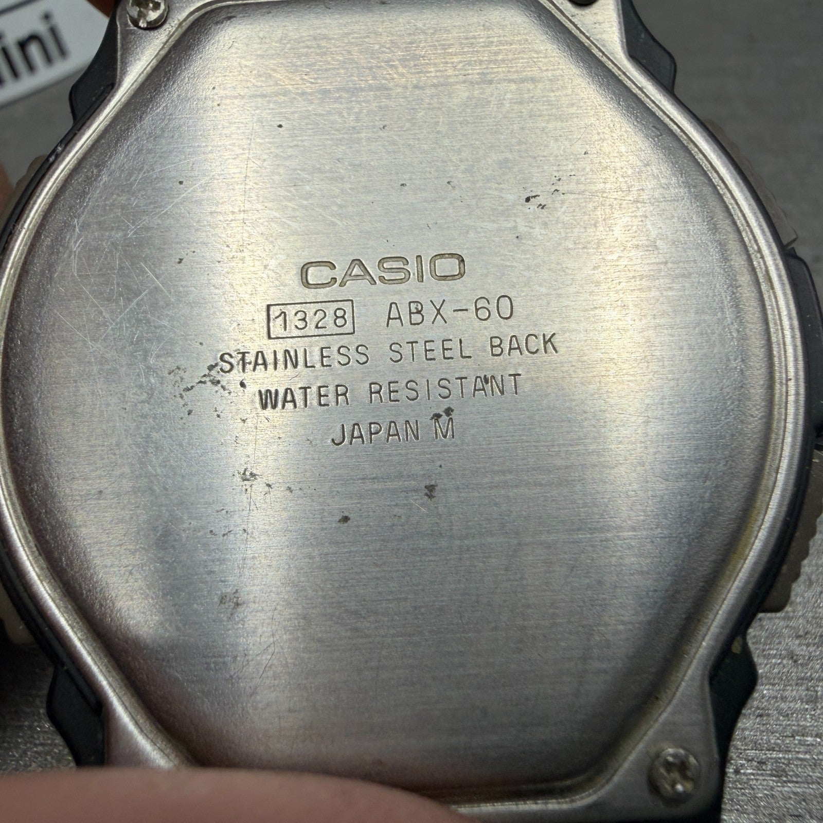 Casio Twincept ABX-60 Watch Men 44mm Ana Digi Black Silver Alarm Chrono PARTS7