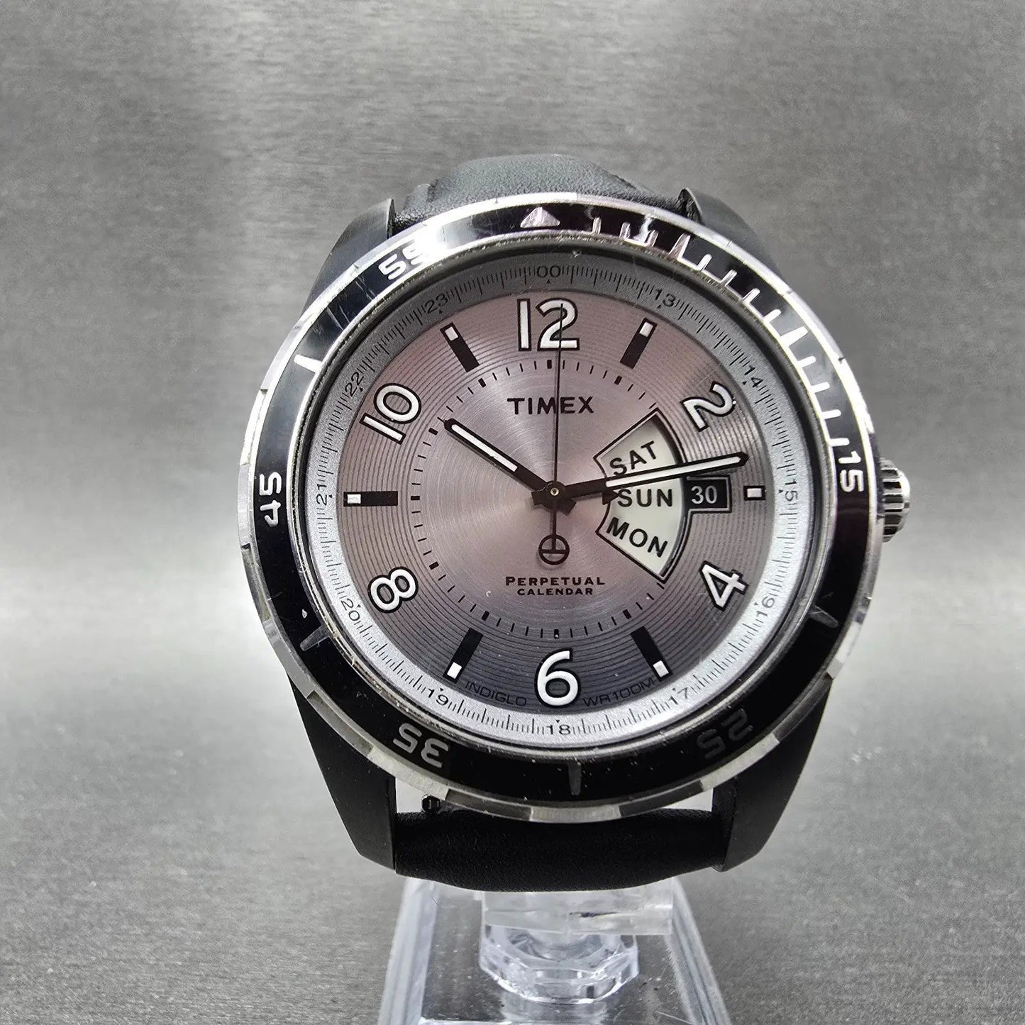Timex SL Series Perpetual Calendar Watch Men 42mm Silver Dial Steel New Battery5