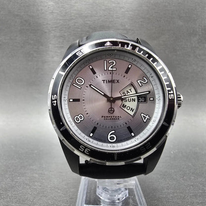 Timex SL Series Perpetual Calendar Watch Men 42mm Silver Dial Steel New Battery5