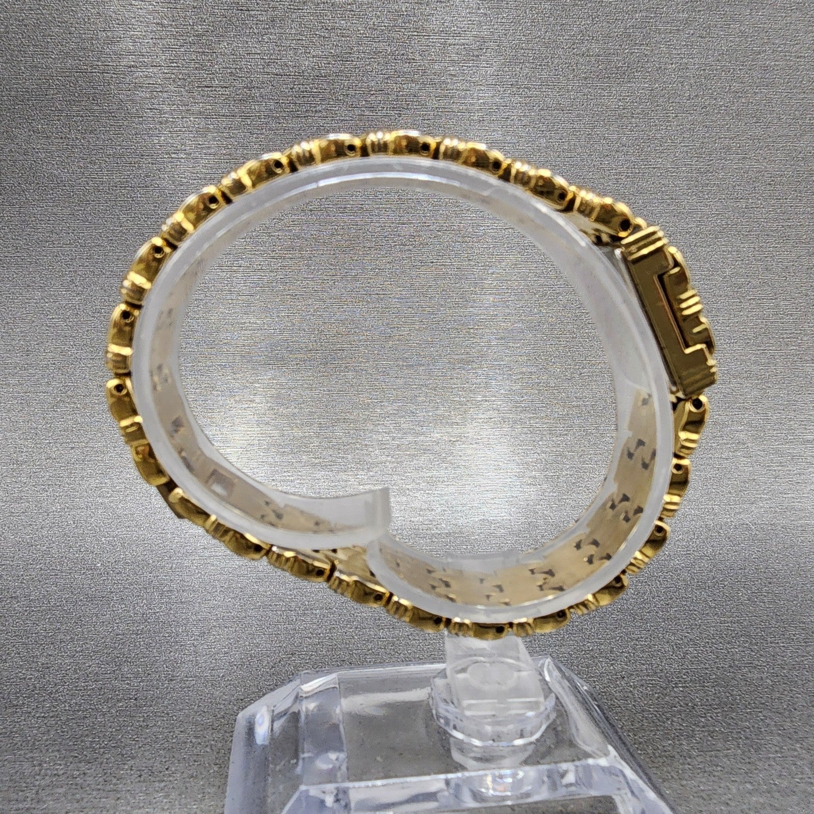 Citizen Elegance Tank Watch Women 14mm MOP Dial Gold Tone Flip Cover NewBattery9