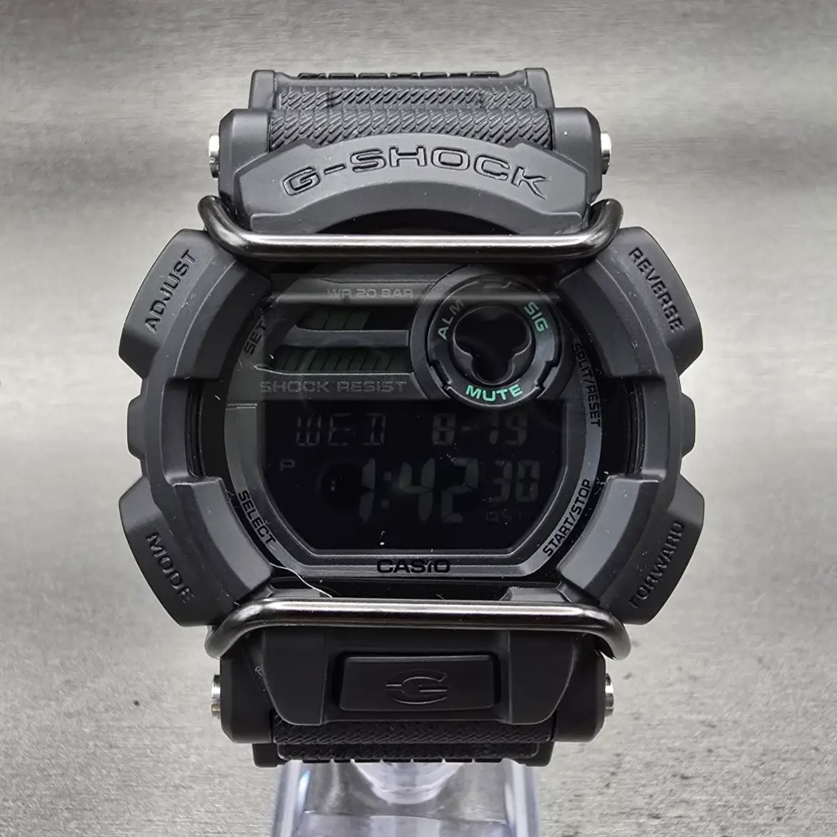 Casio G-Shock GD-400MB Watch Men 50mm Black Dial Black Chrono Alarm New Battery0