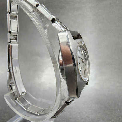 Seiko Solar Special Watch Women 20mm Silver Dial Silver Tone Rectangle READ!!!!3