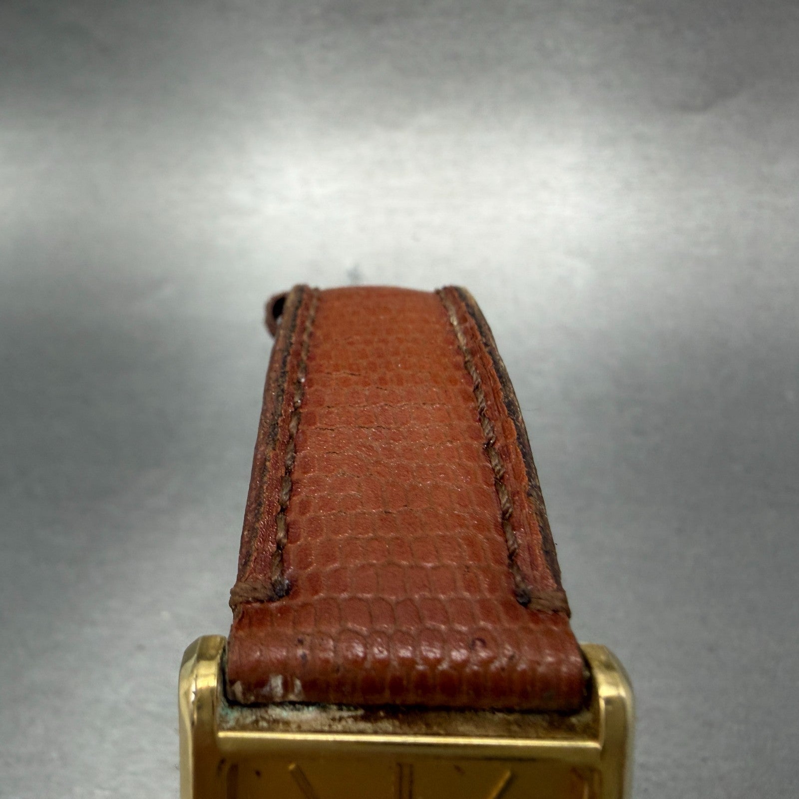 Seiko Tank Watch Men 25mm Champagne Dial Gold Tone READ!!! 7N01-5B40 New Battery4