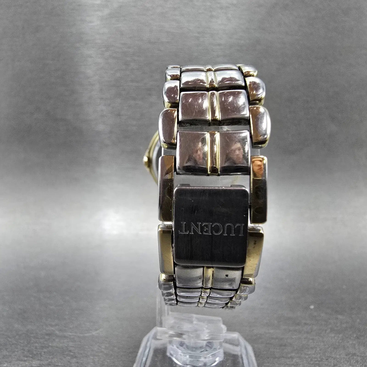 Seiko Lucent Watch Men 32mm Cream Dial Two Tone Round 8N21-6000 New Battery JDM7