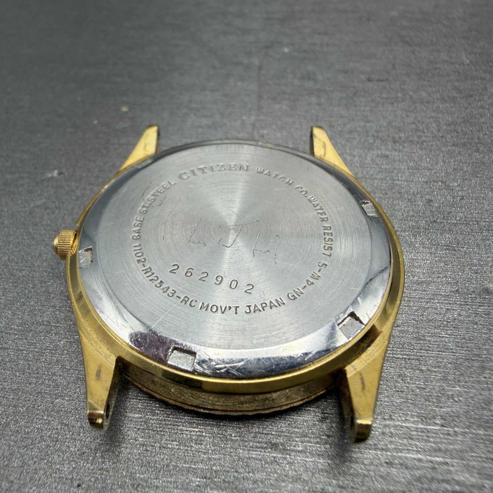 Citizen CQ President Watch Men 35mm Champagne Dial Gold Tone Daydate PARTS11
