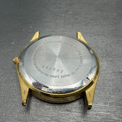 Citizen CQ President Watch Men 35mm Champagne Dial Gold Tone Daydate PARTS11