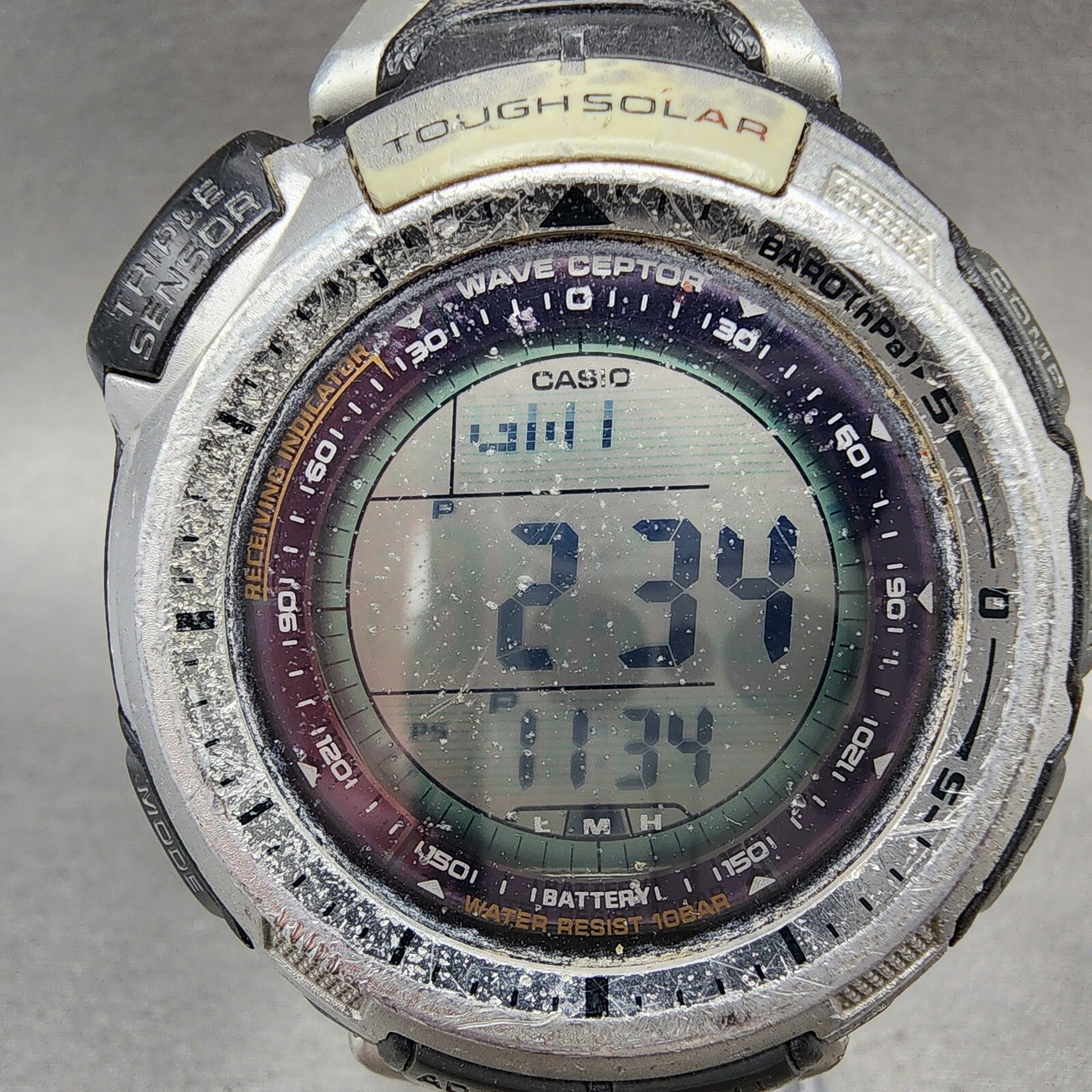 Casio Protek PRW1300 Watch Men 47mm Digital Solar Triple Sensor PARTS2